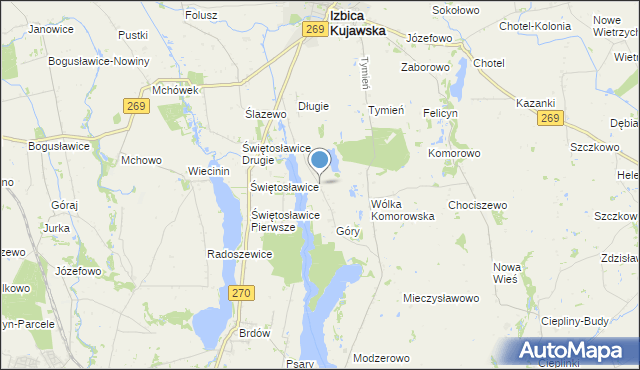 mapa Długie Parcele, Długie Parcele na mapie Targeo